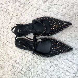 BNWT Studded Black Women's Shoes from Zara